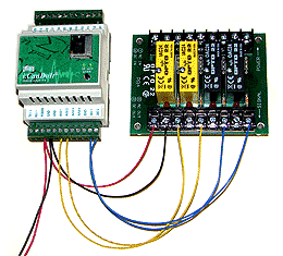 Application example using Opto-22 relays with AMJR-14-IP Modbus web server