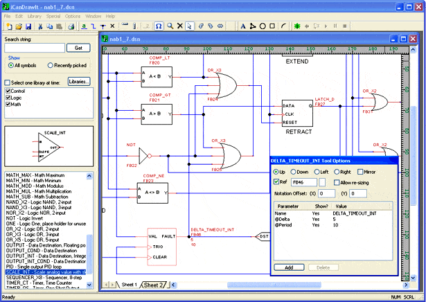 Screen shot of i.CanDrawIt graphical programming tool