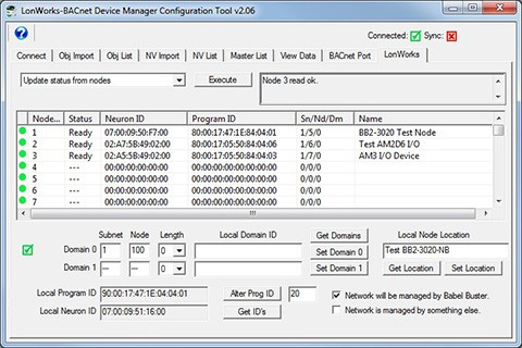 LonWorks to BACnet Configuration Tool